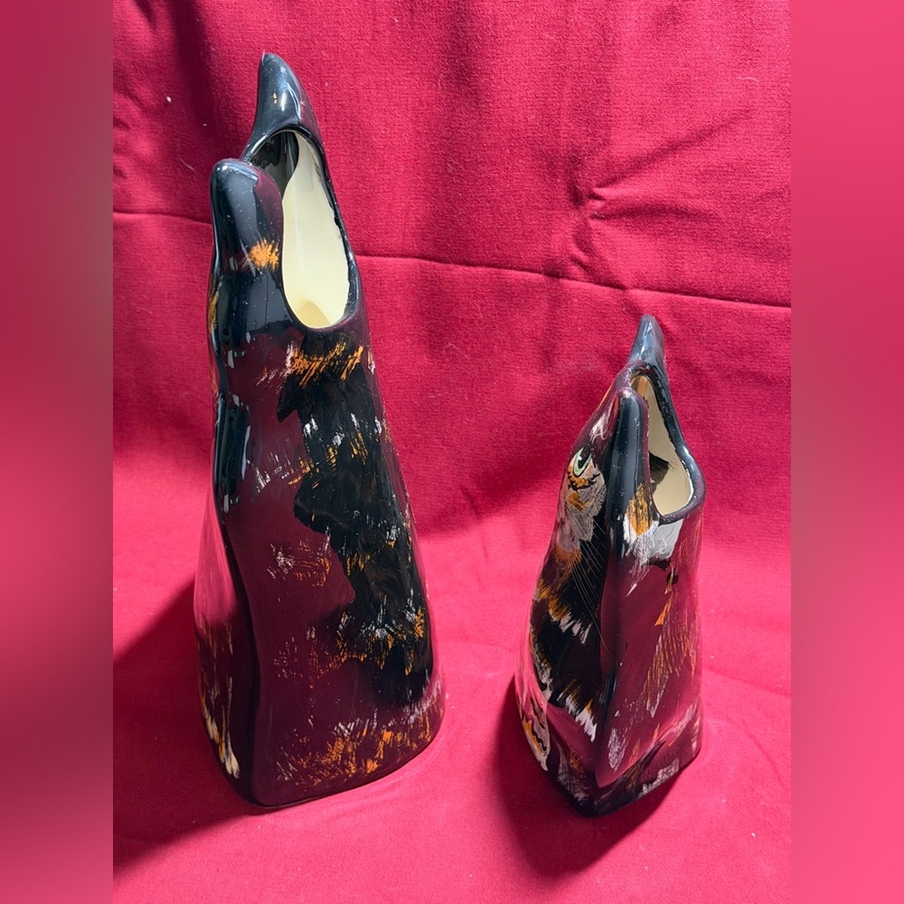 Cats by Nina Lyman Vase Set plus Cat Tales Book - Picture 9 of 15